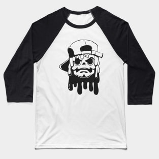 Skull Hat Ink Baseball T-Shirt